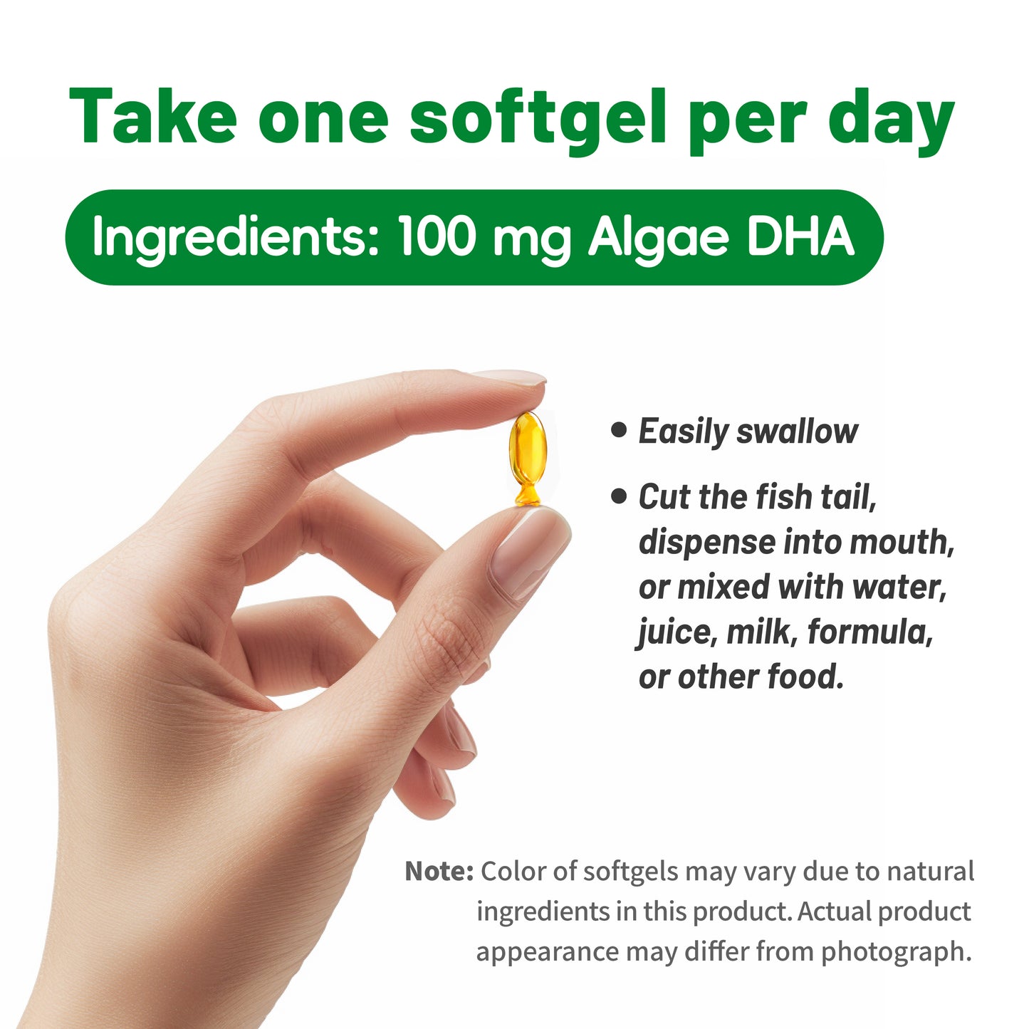 Algal Oil DHA Softgel