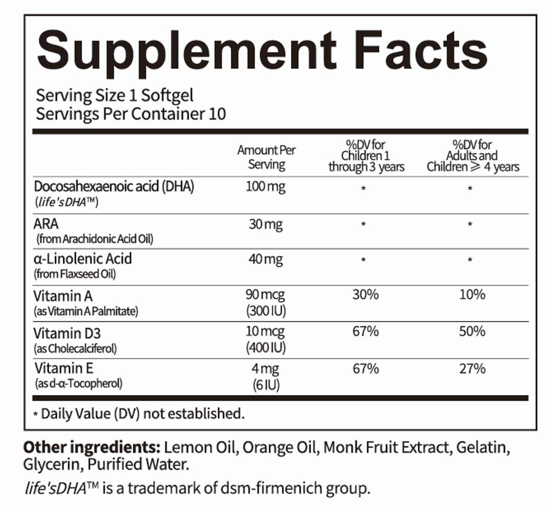 Smart DHA Plus Softgels (9 Blisters × 10 Softgels)