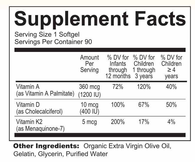 Vitamin A&D&K Softgel