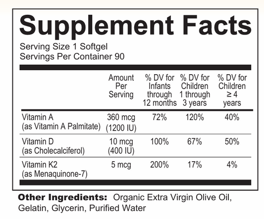Vitamin A&D&K Softgel