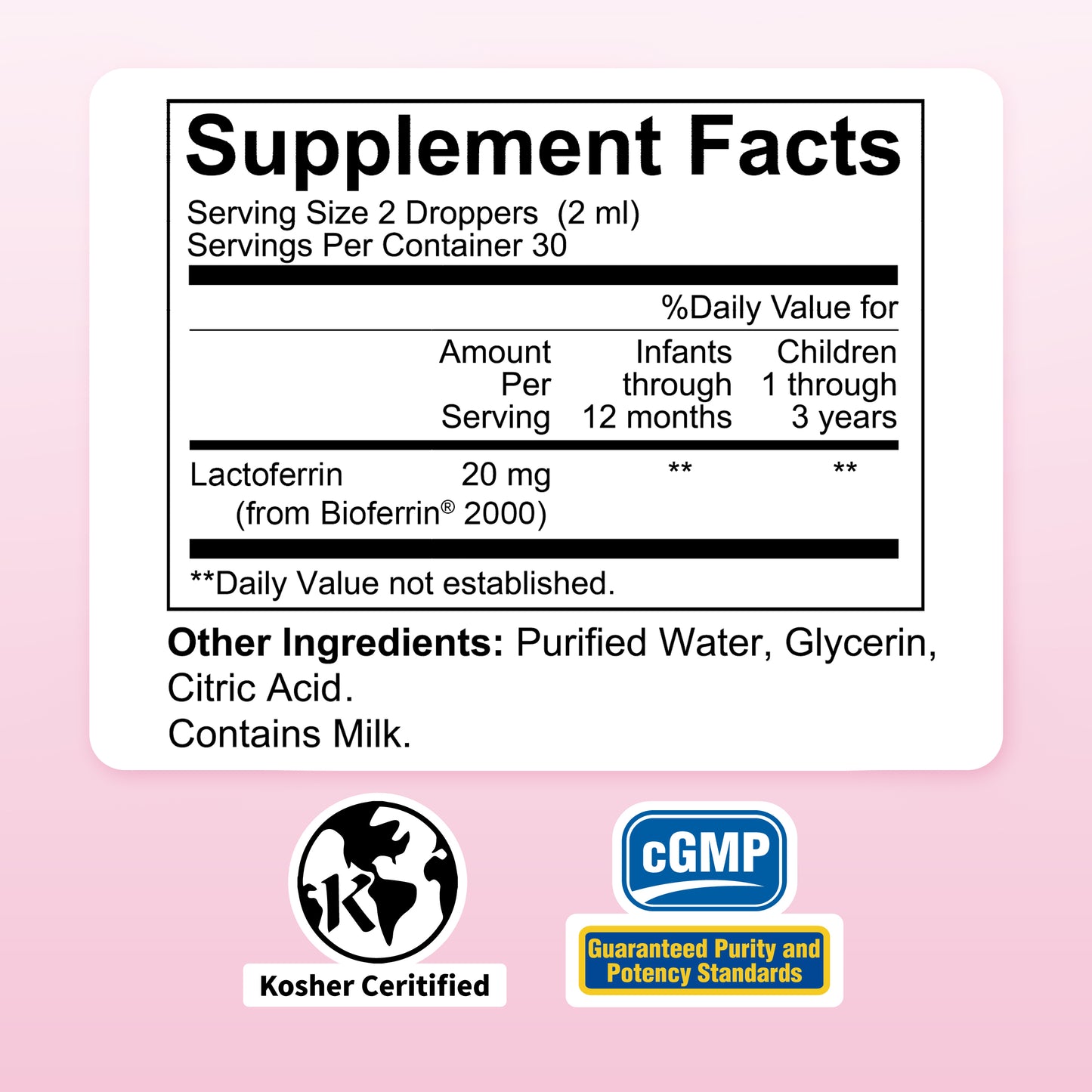 Immunity Lactoferrin 2oz